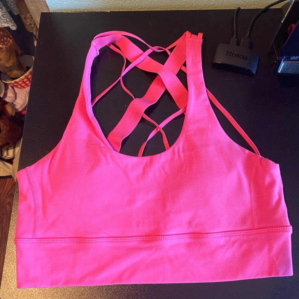 Hot Pink Balance Athletica Bra